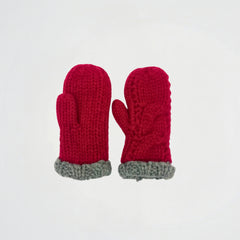 Basic Burgundy Wool Gloves