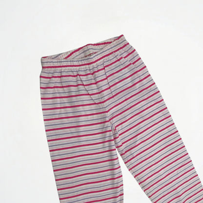 Striped Pink Cotton Pyjama Pants