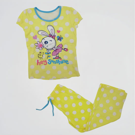 Hey Sunshine Yellow Cotton Pyjama Set