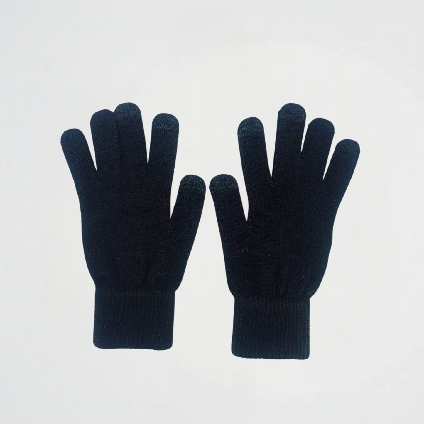 Basic Black Wool Gloves