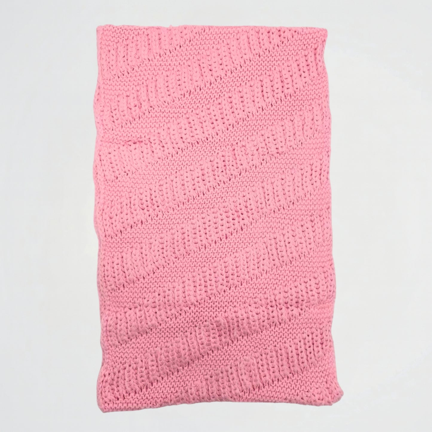 Rounded Pink knitwear Scarf