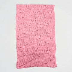 Rounded Pink knitwear Scarf