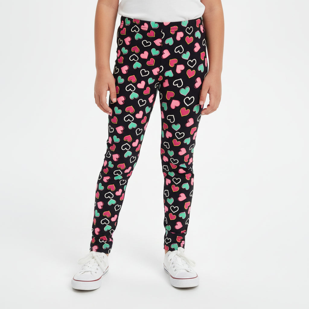 Hearts Pattern Navy Cotton Pyjama Pants