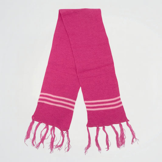 Striped Fuchsia knitwear Scarf