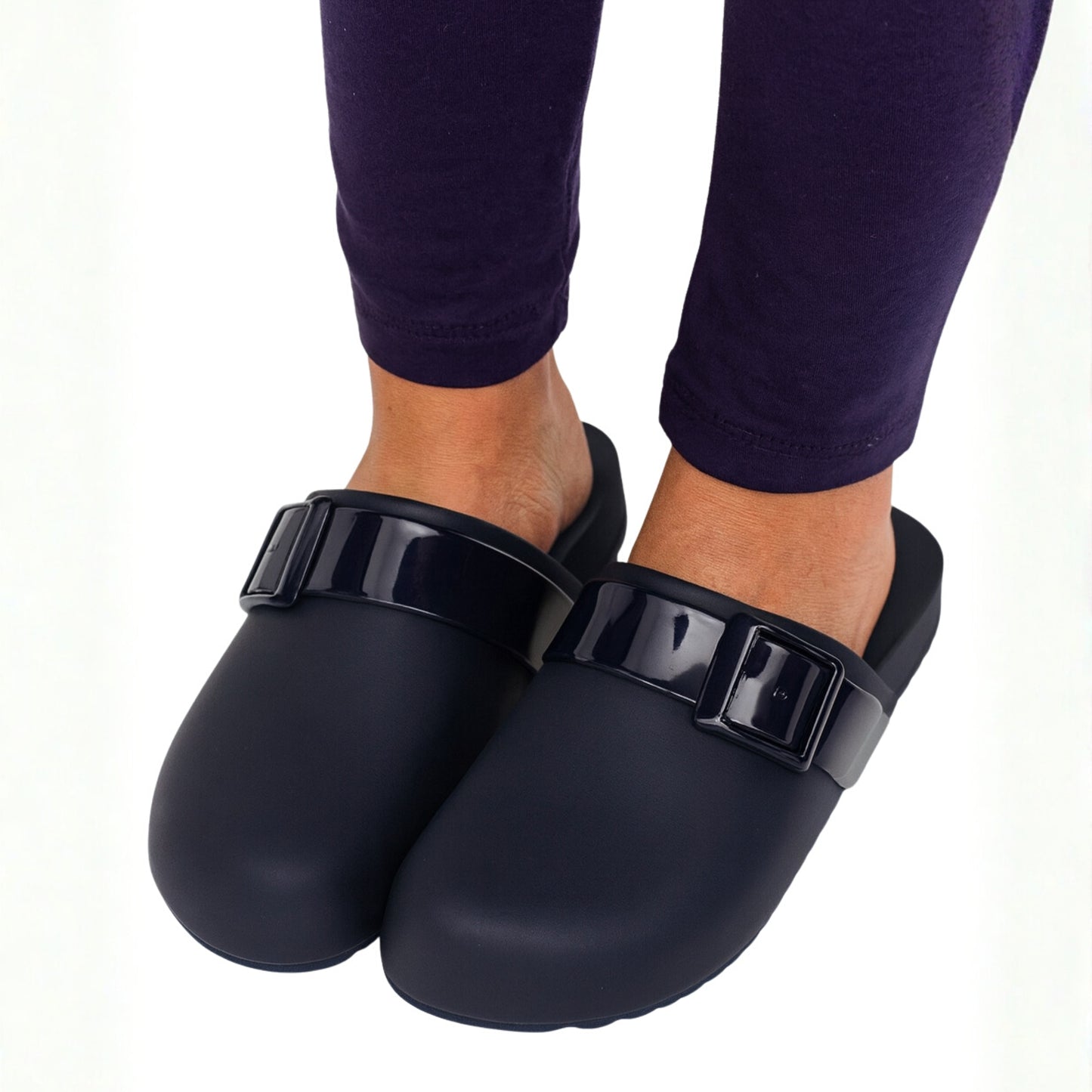 Parrot Dark Blue Clogs