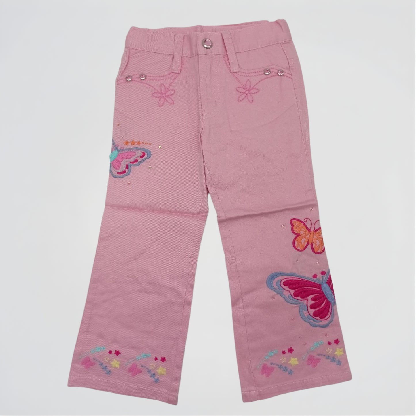 Butterfly Pink Denim Pants