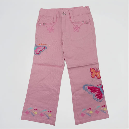 Butterfly Pink Denim Pants