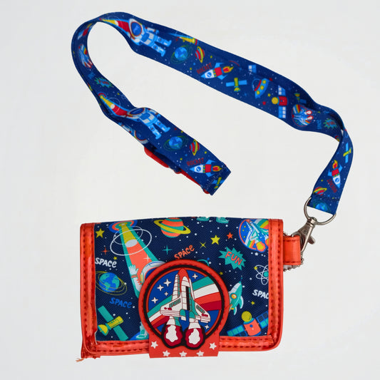 Space Ship Tri-Fold Wallet