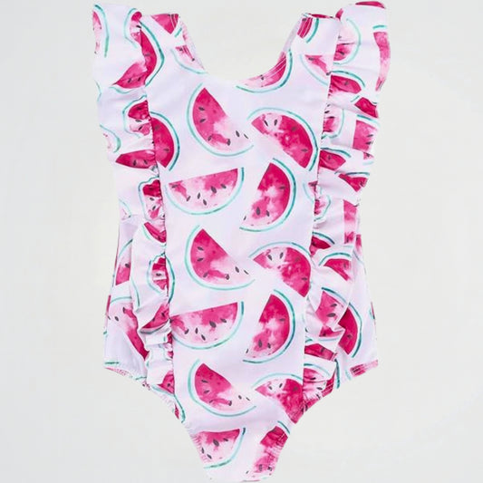 Watermelon White Swimsuit