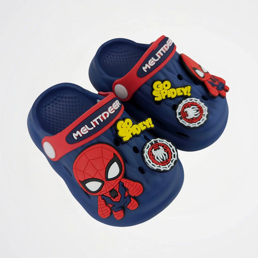 Spiderman Go Spidey Navy Clogs