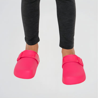 Parrot Fuchsia Clogs