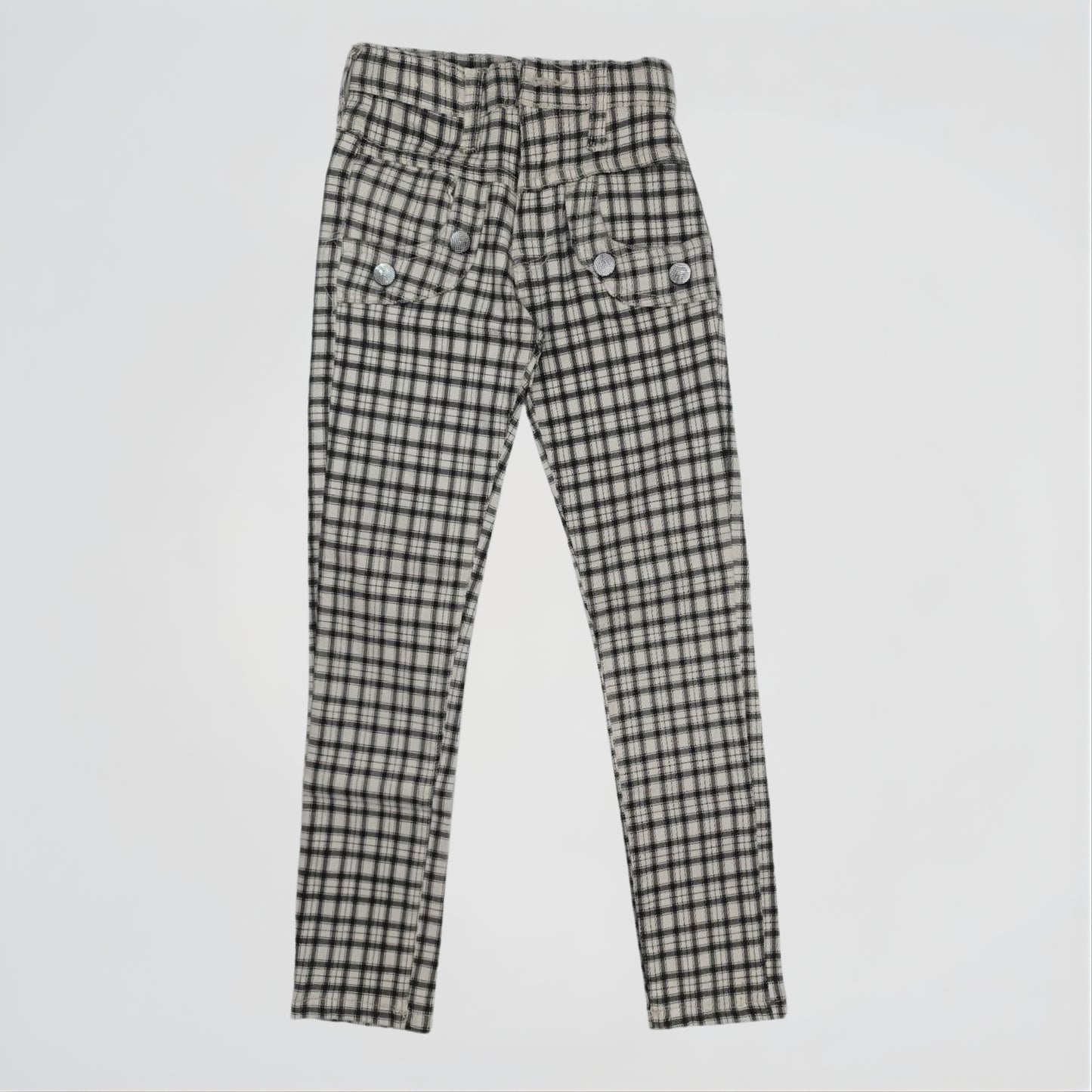 Basic Caro Grey Denim Pants