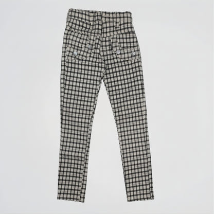 Basic Caro Grey Denim Pants