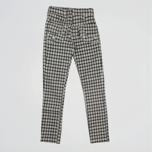 Basic Caro Grey Denim Pants