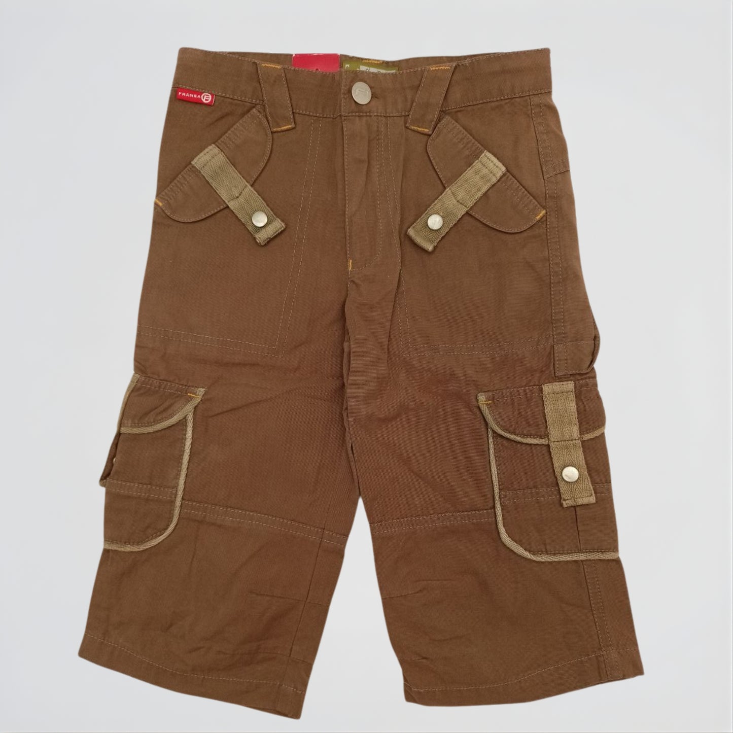 Basic Cargo Brown Gabardine Pants