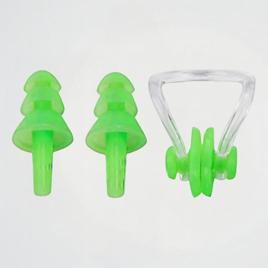 Soft Green Silicone Nose clip And Earplugs