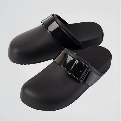 Parrot Black Clogs