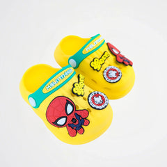 Spiderman Go Spidey Yellow Clogs