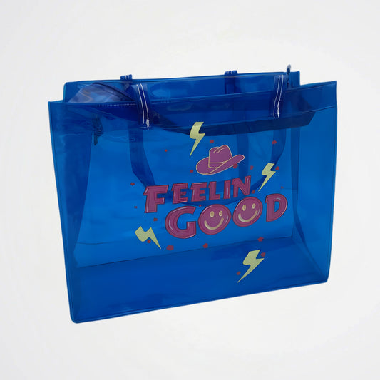 Feeling Good Blue Silicon Hand Bag