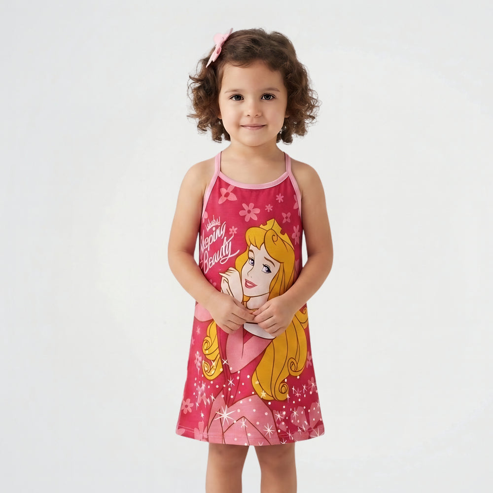 Sleeping Beauty Fuchsia Cotton Sleeping Dress
