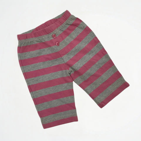 Striped Grey/Fuchsia Cotton Pyjama Pants