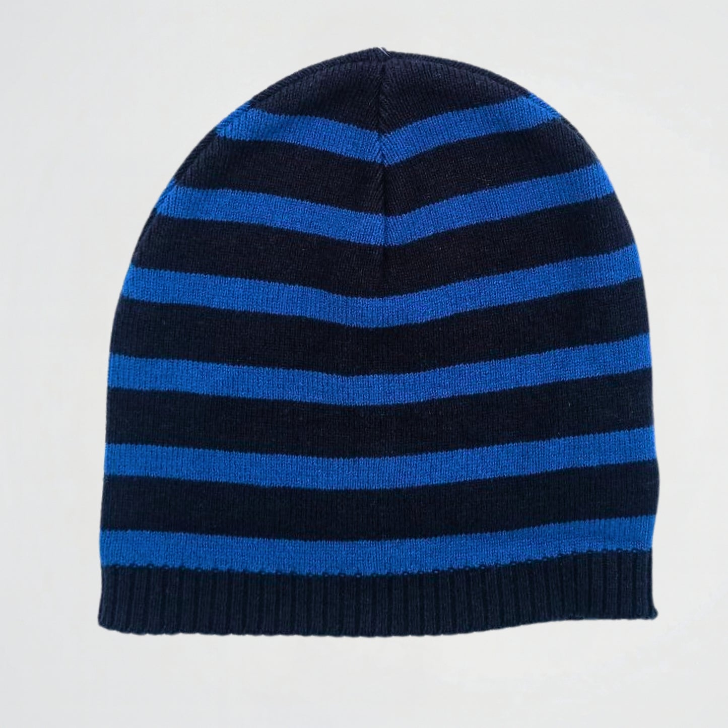 Striped Blue/black Fleece Ice Cap