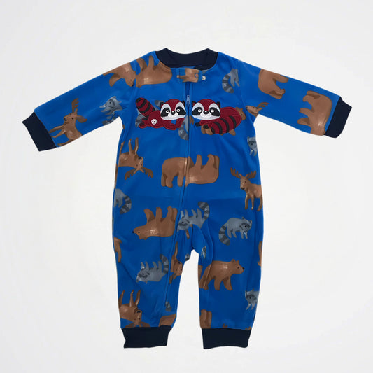 Animals Blue Fleece Onesies