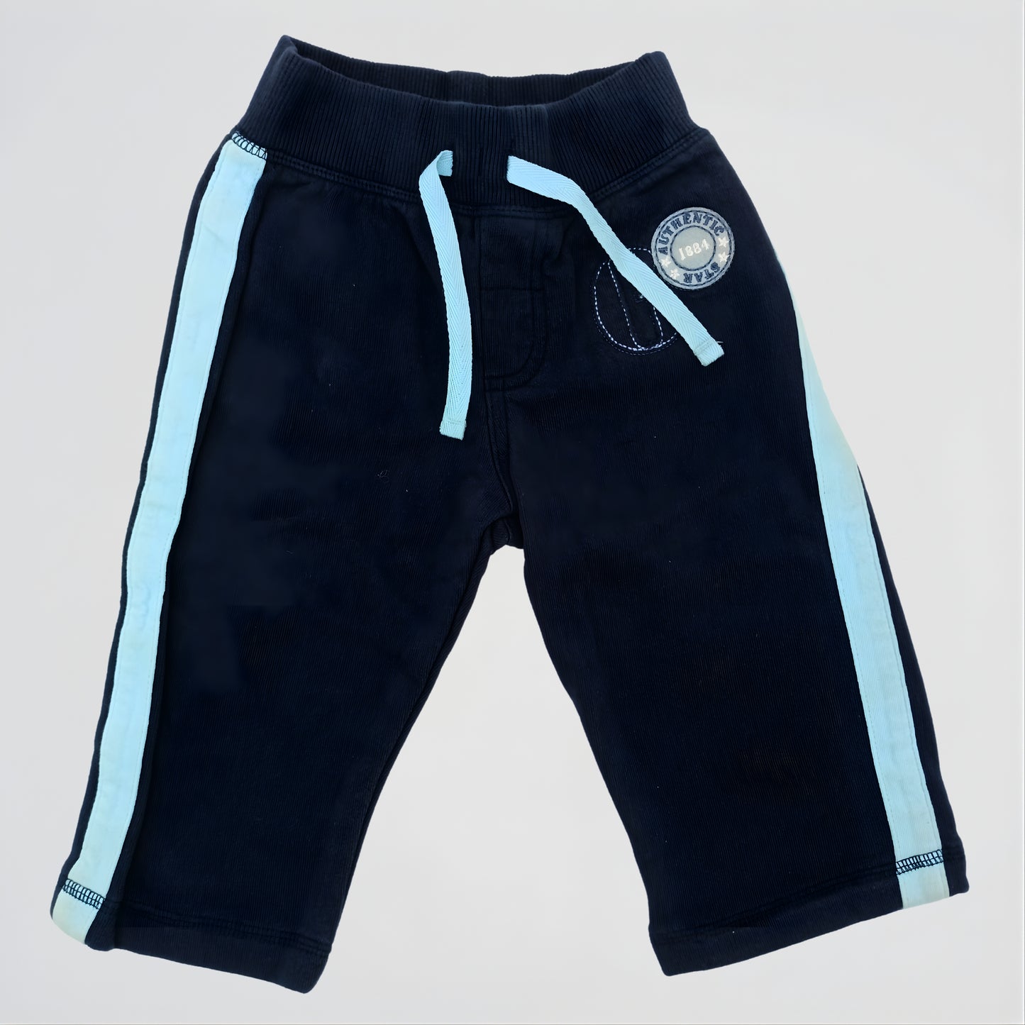 Old Navy Kids Navy/Light Blue Lined Cotton Sweat Pants