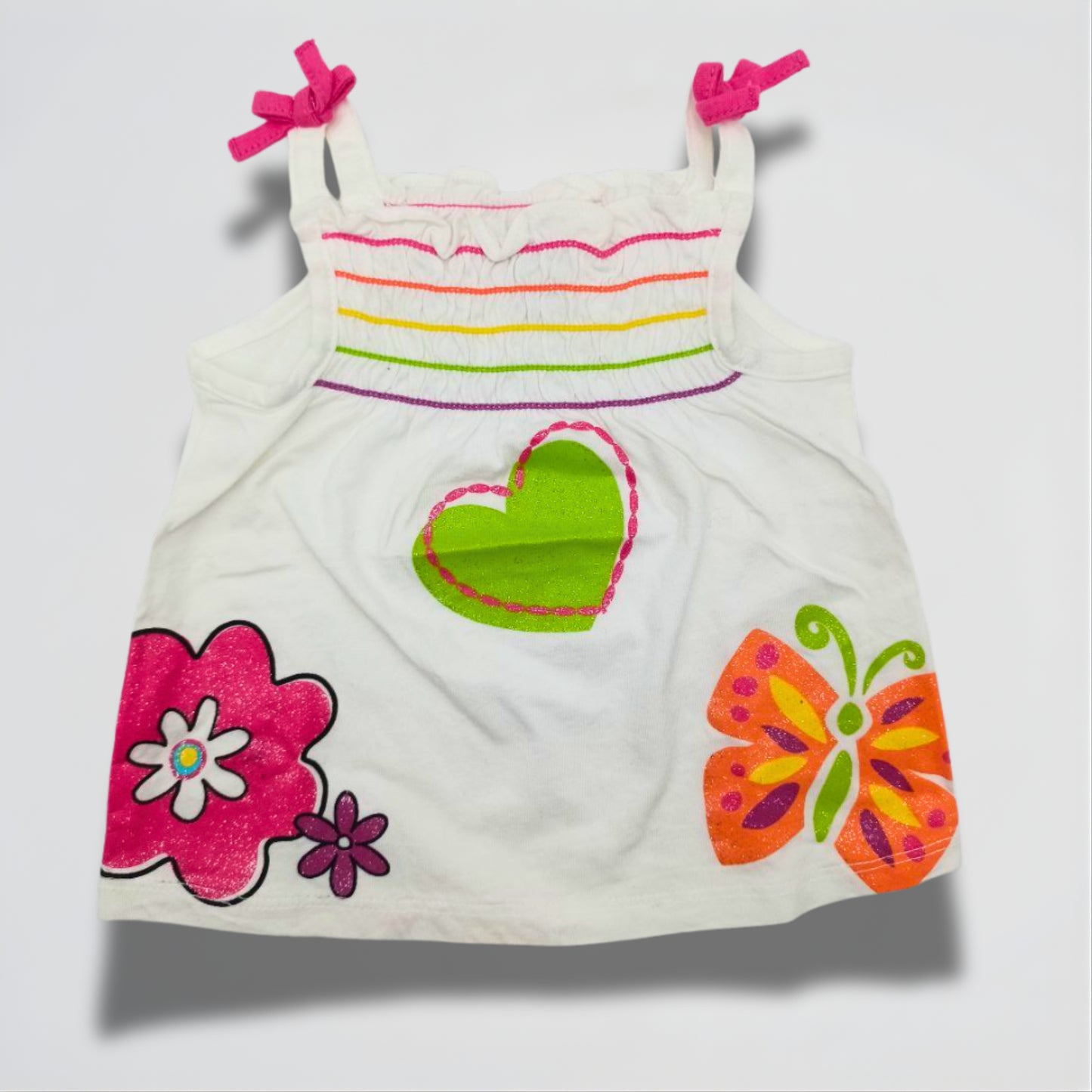 Butterfly White Cotton Blouse