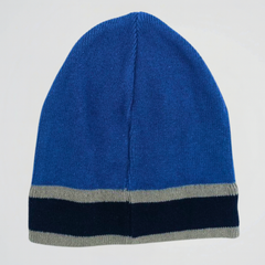Striped Blue Fleece Ice Cap