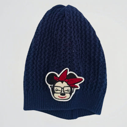 Minnie Mouse Navy Fleece Ice Cap