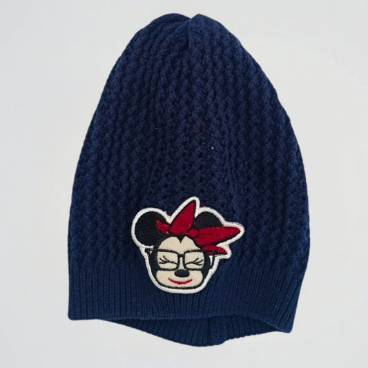 Minnie Mouse Navy Fleece Ice Cap