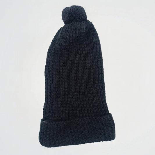 Basic Black Wool Ice Cap