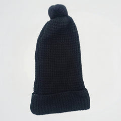 Basic Black Wool Ice Cap