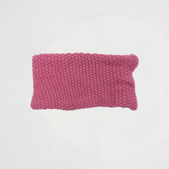Rounded Double face Pink knitwear Scarf