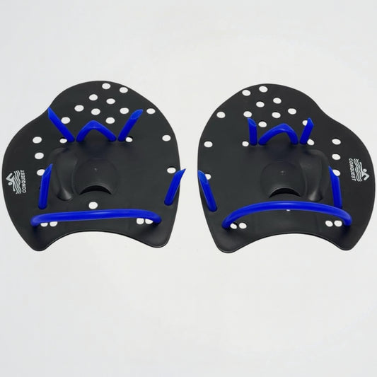 professional Swimming Black/Blue Hand Paddles