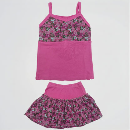 Floral Fuchsia Cotton Dress