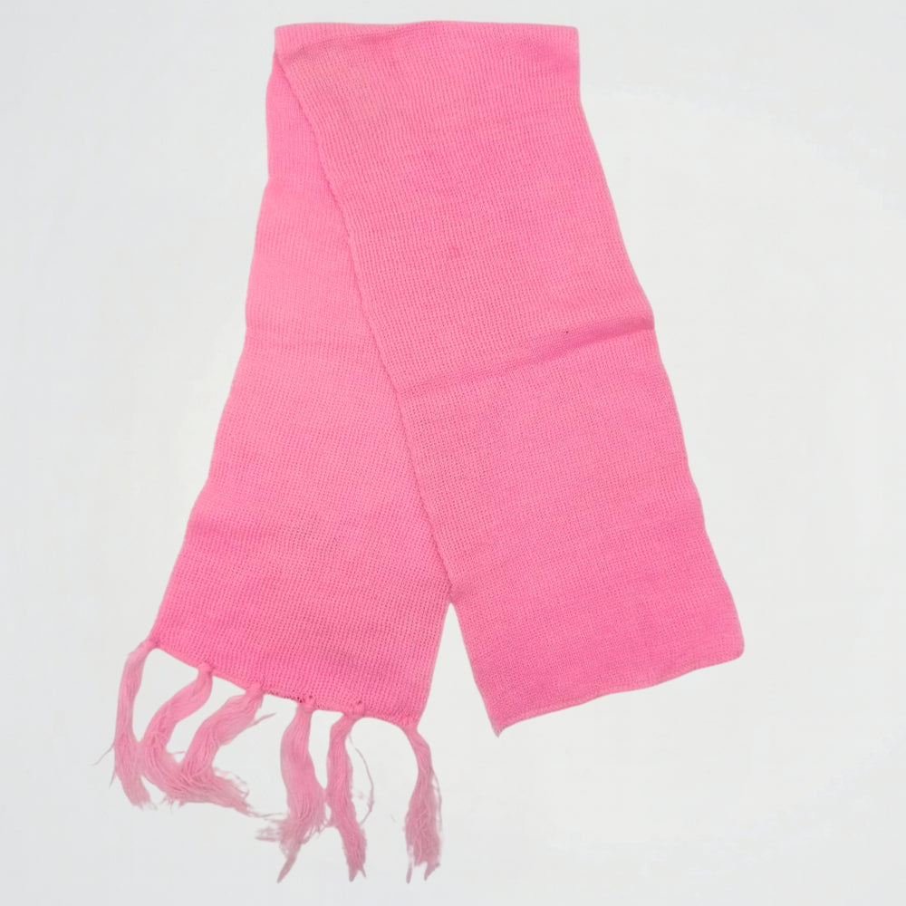 Basic Pink knitwear Scarf (Model 2)