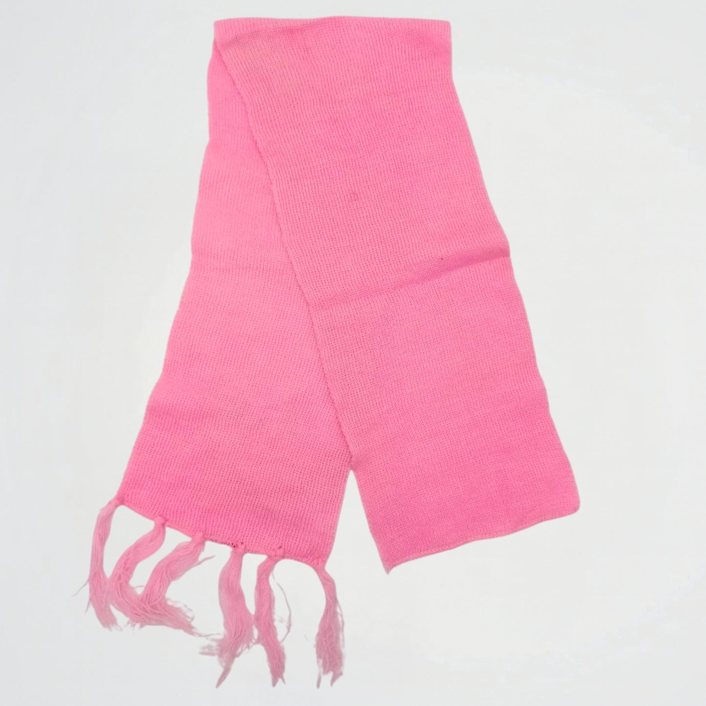 Basic Pink knitwear Scarf (Model 2)