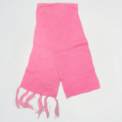Basic Pink knitwear Scarf (Model 2)