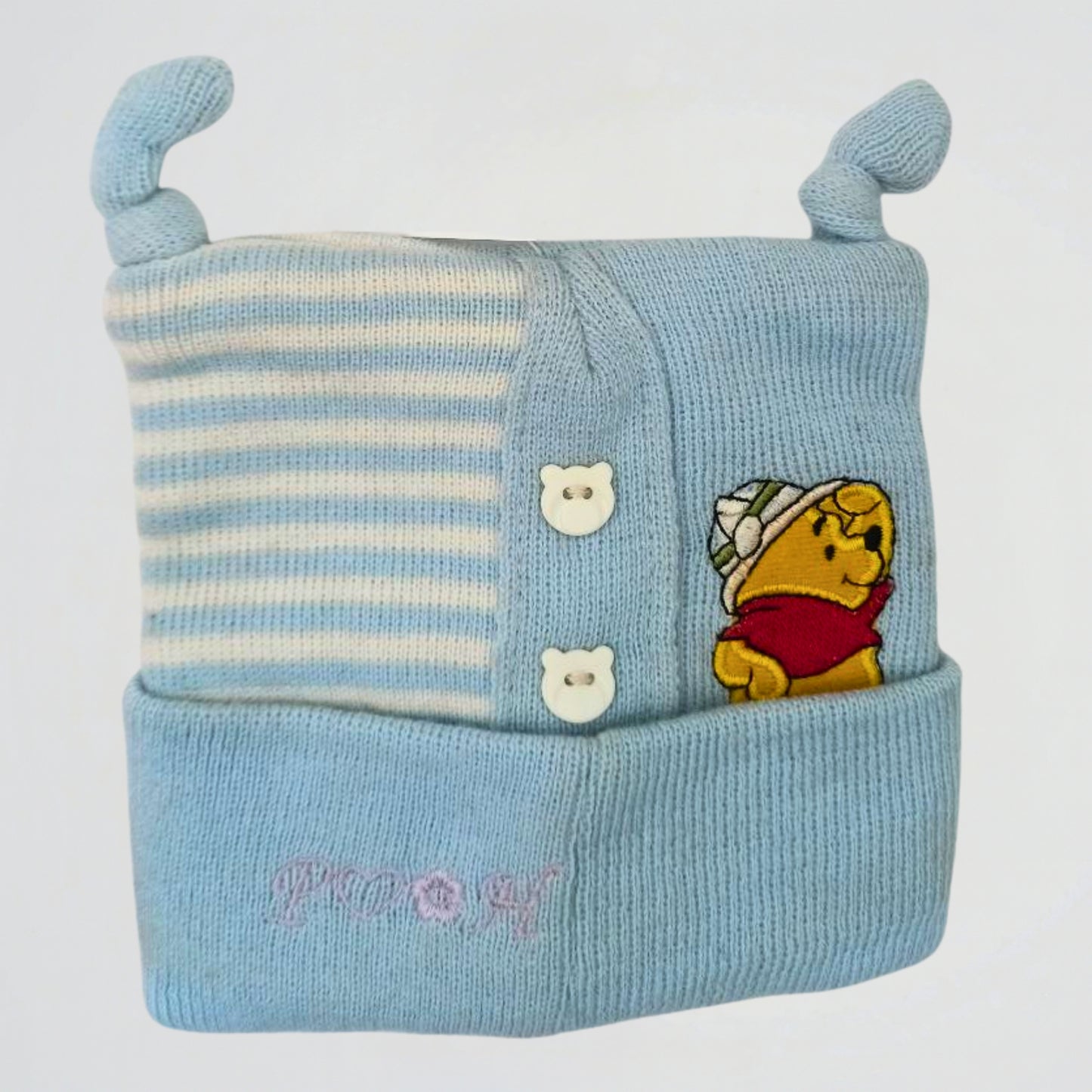 Winnie The Pooh Light Blue Fleece Ice Cap
