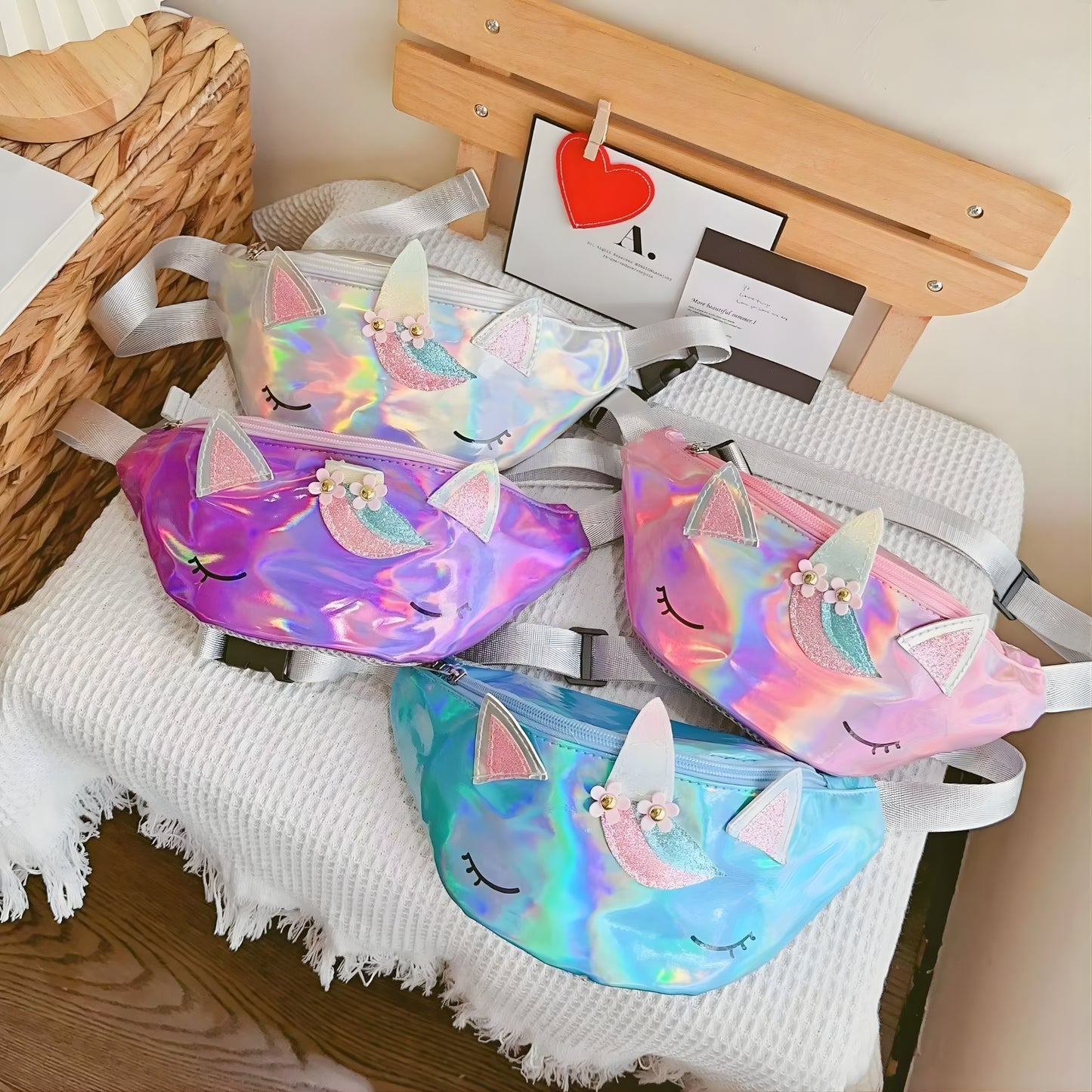 Unicorn Metallic Purple Waist Bag