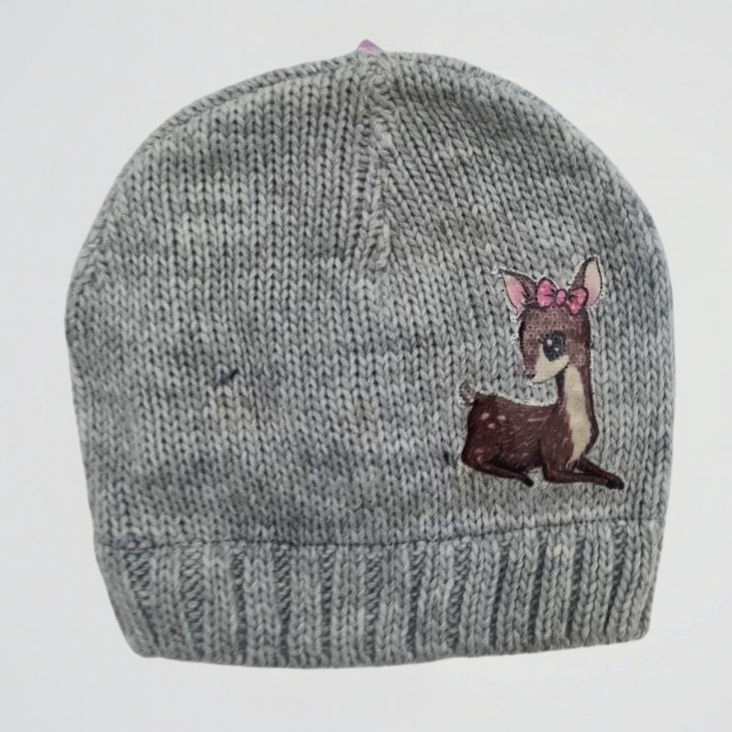 Cute Gazelle Grey Wool Ice Cap