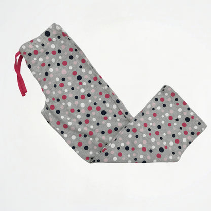 Dots Grey Cotton Pyjama Pants