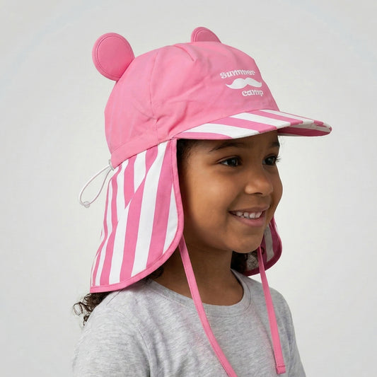 Summer Camp Pink Waterproof Cap