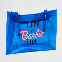 I AM A Barbie Girl Blue Silicon Hand Bag