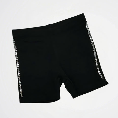 Basic Black Cotton Short
