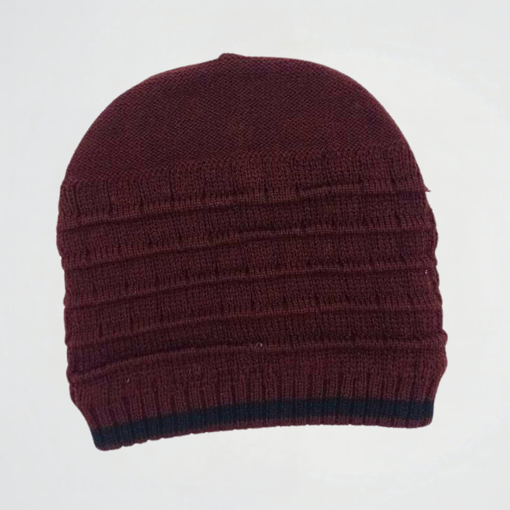 Basic Striped Fleece Ice Cap