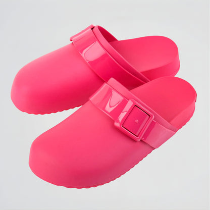 Parrot Fuchsia Clogs