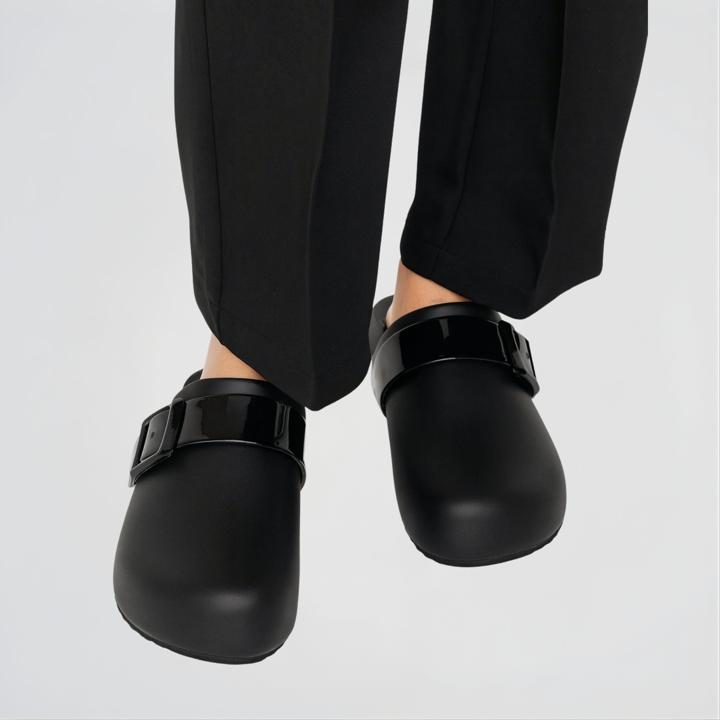 Parrot Black Clogs